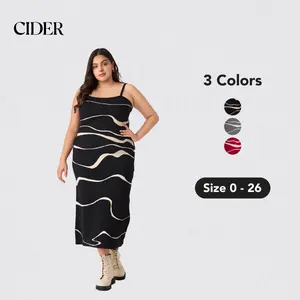Cider [3 colors, Size 0-26] Marble Pattern Knitted Dress SwimWeek