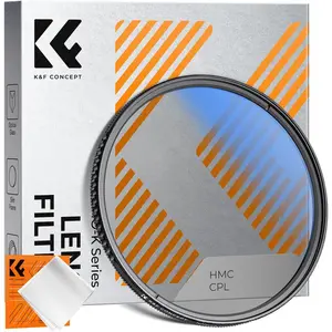 K&F CONCEPT 67mm Circular Polarizer Filter Ultra-Slim 18 Multi-Coated Optical Glass Circular Polarizing Filter for Camera Lenses with Cleaning Cloth (K Series)
