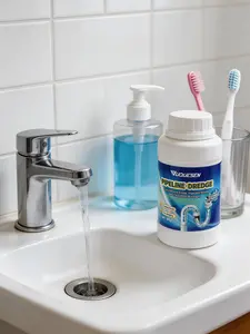 YUQUESEN Multi-Purpose Pipe Dredging Agent for Kitchen and Toilet Pipelines,Fast Foaming Sink and Drain Cleaner - Dissolves 200+ Blockages and Kills 99% of Bacteria