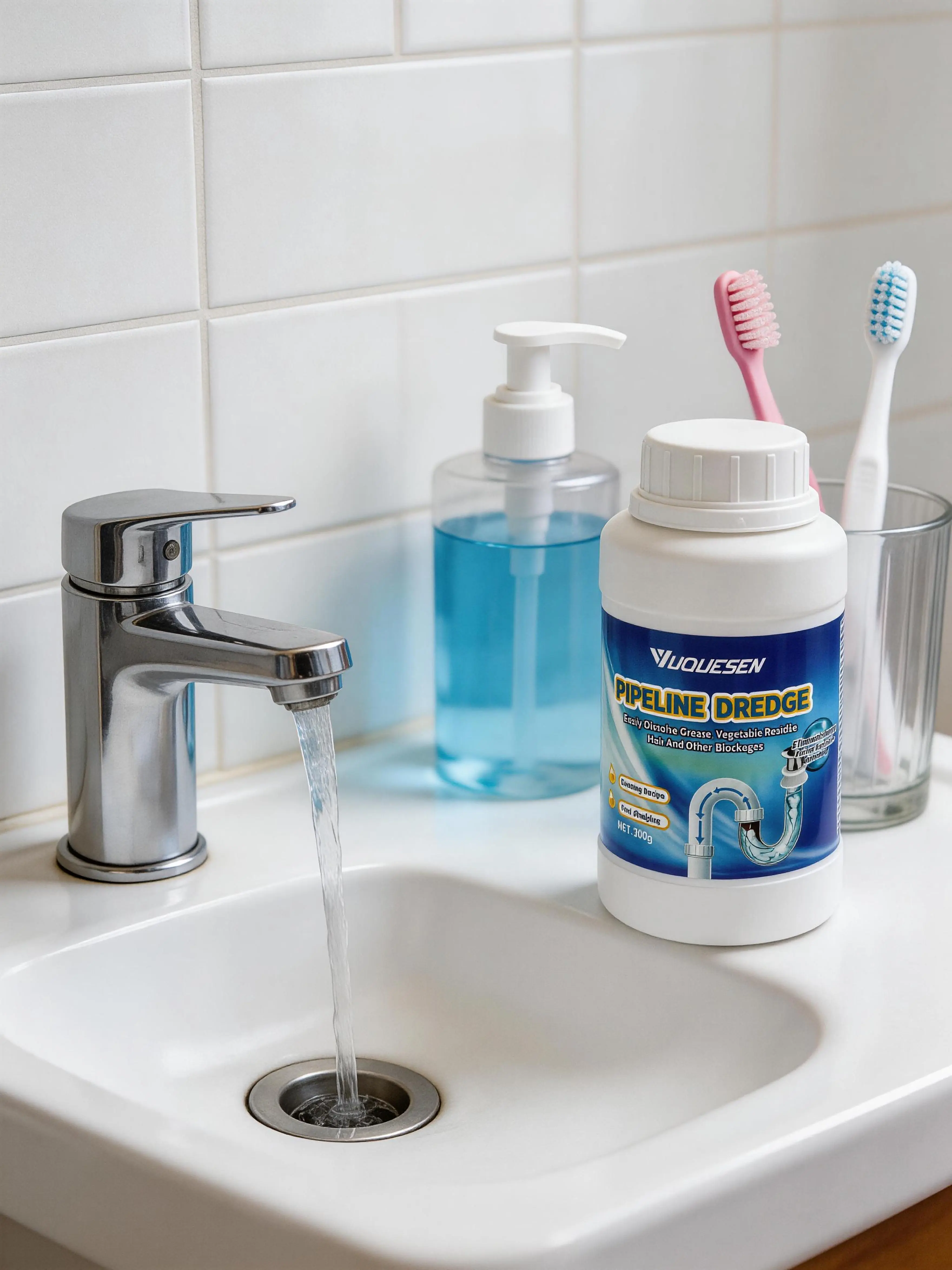 【Summer Sale Deals】YUQUESEN Multi-Purpose Pipe Dredging Agent for Kitchen and Toilet Pipelines,Fast Foaming Sink and Drain Cleaner - Dissolves 200+ Blockages and Kills 99% of Bacteria