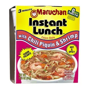 Maruchan Instant Lunch Food 12 Pack Chili Piquin & Shrimp 2.25 Oz Ready To Eat Spicy Ramen Noodles Flavorful Quick Meals