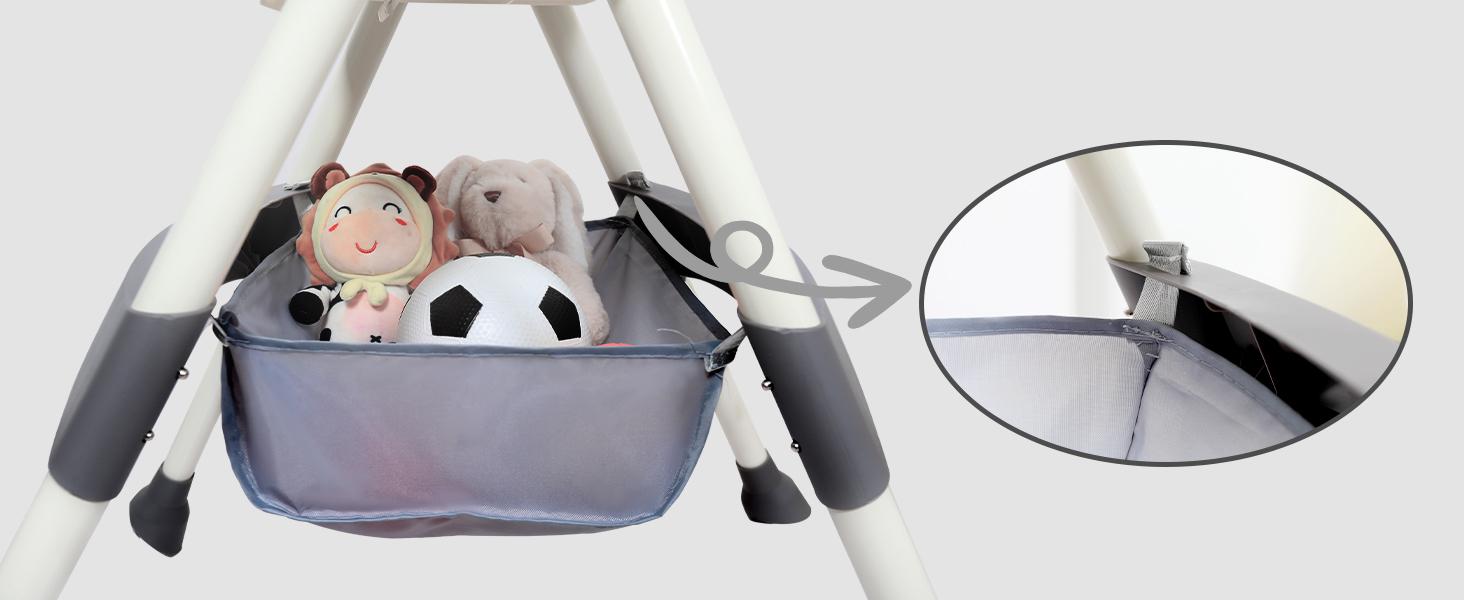 Baby High Chair 6 in 1 Convertible High Chair with 5-Point Safety Harness, Adjustable Dining Tray, Easy to Clean Surface, Robust Design