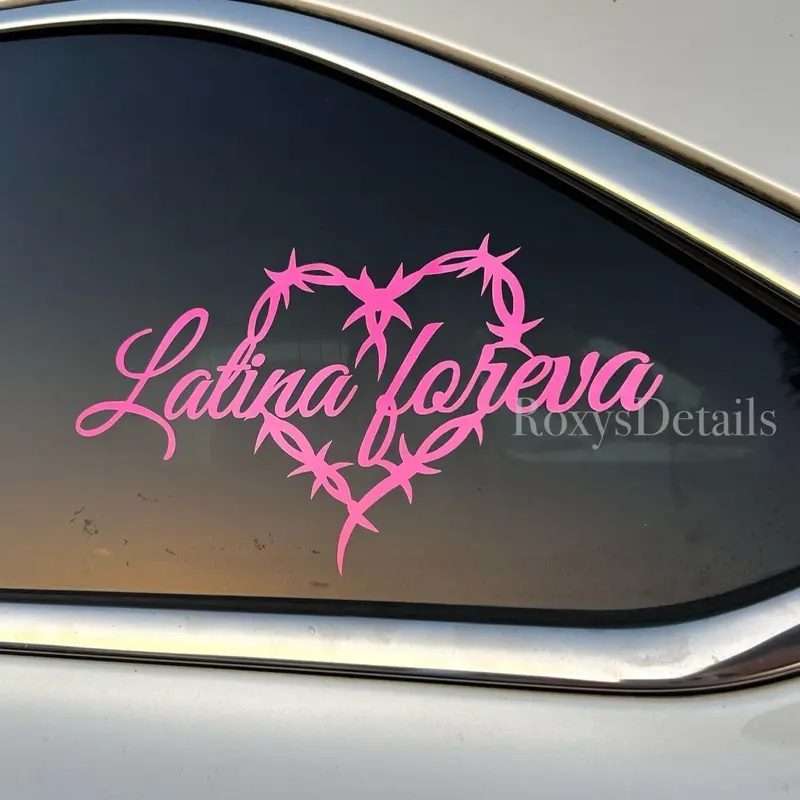 Latina Waterproof Sticker, Automotive Decals for Vehicle Exterior Decoration, Car Decal Suitable for Any Surface