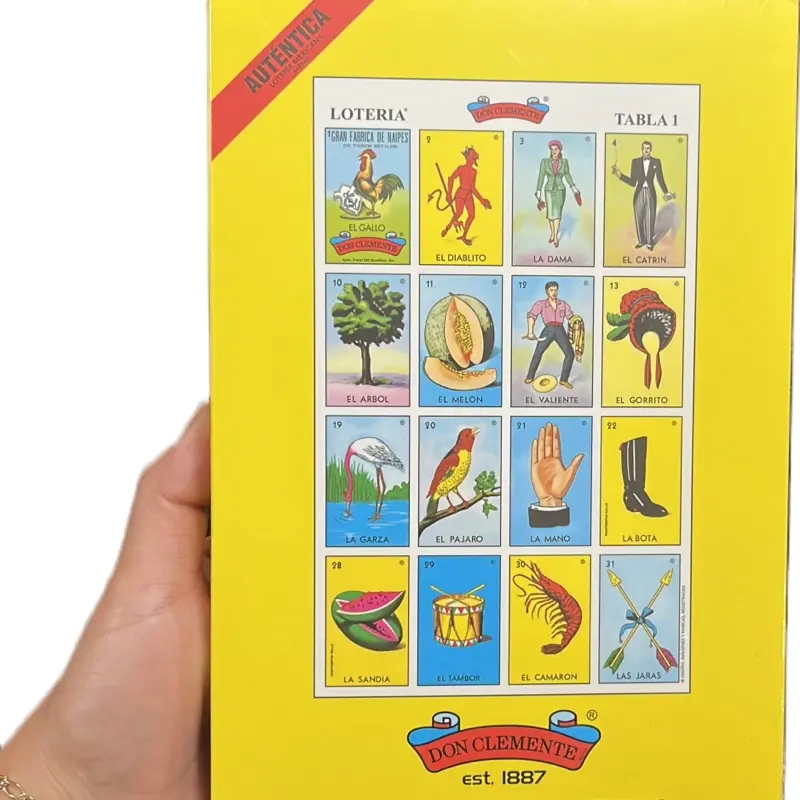Auténtica Lotería Mexicana Don Clemente 10 Tablas