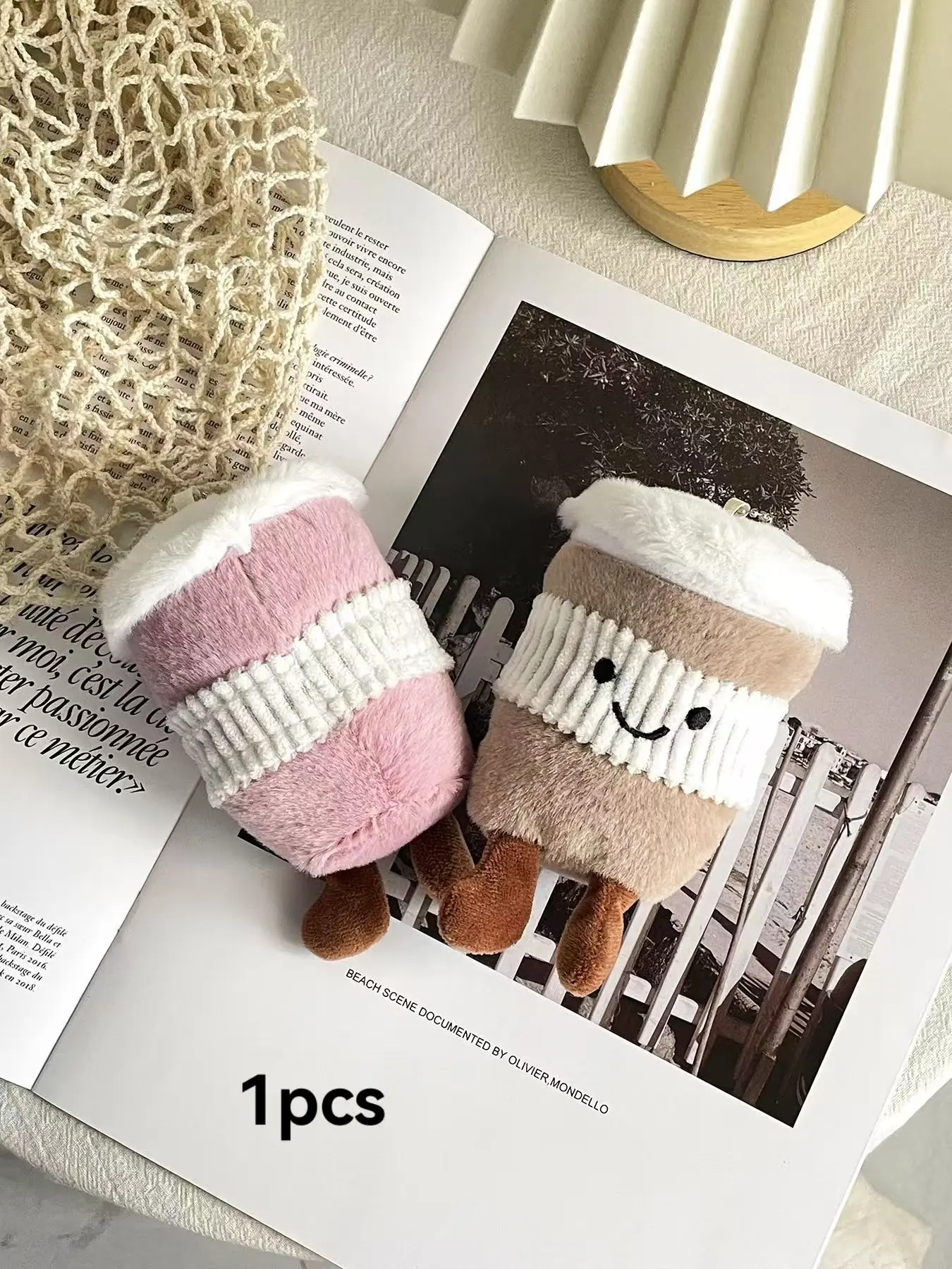 Cute Coffee Cup Design Plush Keychain, Soft Keychain, Fuzzy Keychain, Cute Keychain Accessory, Bubble Tea Design Plush Keychain for Women & Men, Fashion Accessories for Daily Use, Mother's Day Gift