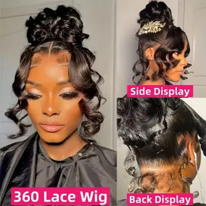 Bling Hair 360 Lace Front Wigs Human Hair Hd Transparent Lace Body Wave Lace Frontal Wigs 12-34 Inch Straight Wigs For Black Women