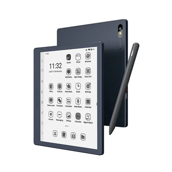 Bigme B7 Pro BW E-Ink Tablet (Cellphone-Capable), 4G SIM Slot, 8+256GB+2TB TF Slot, Octa-Core Android 14 Device, 1300 Carta Screen, Wireless WiFi/Bluetooth5.2, Eyefriendly Glare-Free No Blue Light, Stylus Handwriting Annotation, Charging-Ready E-Reader