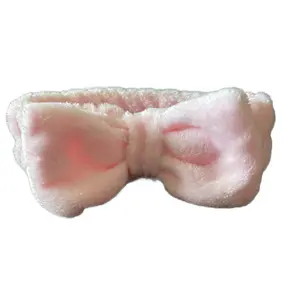 Soft Spa Pink Coral Fleece Headband