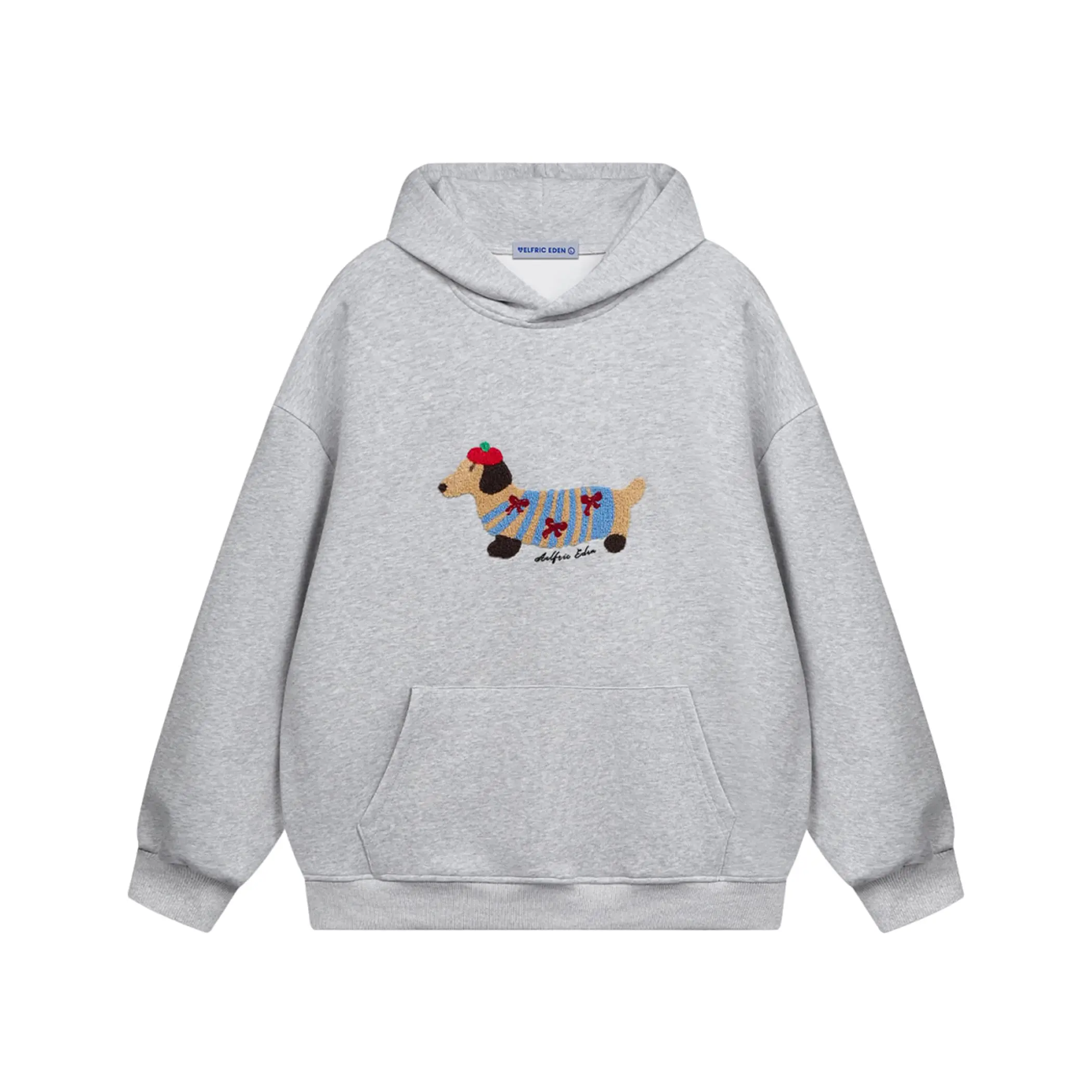 Aelfric Eden Men's Cartoon Dog Graphic Hoodie - Casual Couple Outfit Oversized Long-Sleeve Pullover, 2025 Mensfashion Clothing,summerwins,father'sdaygifts