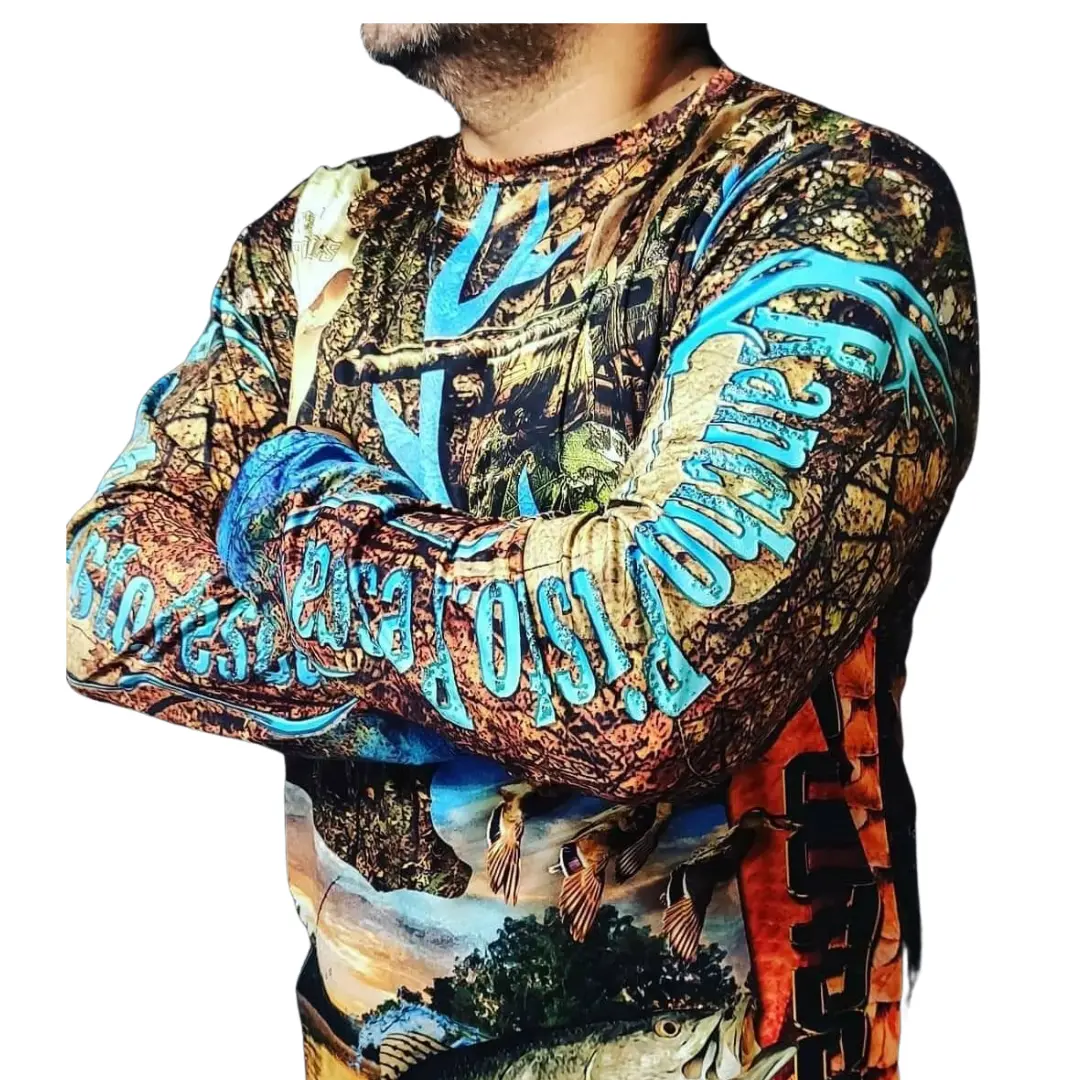 RPP Outdoor Apparel The Original Camouflage Menswear Apparel Shirt Breathable Fabric Top Stylish Crewneck Long Sleeve UV Protection UPF 50 Performance Polyester