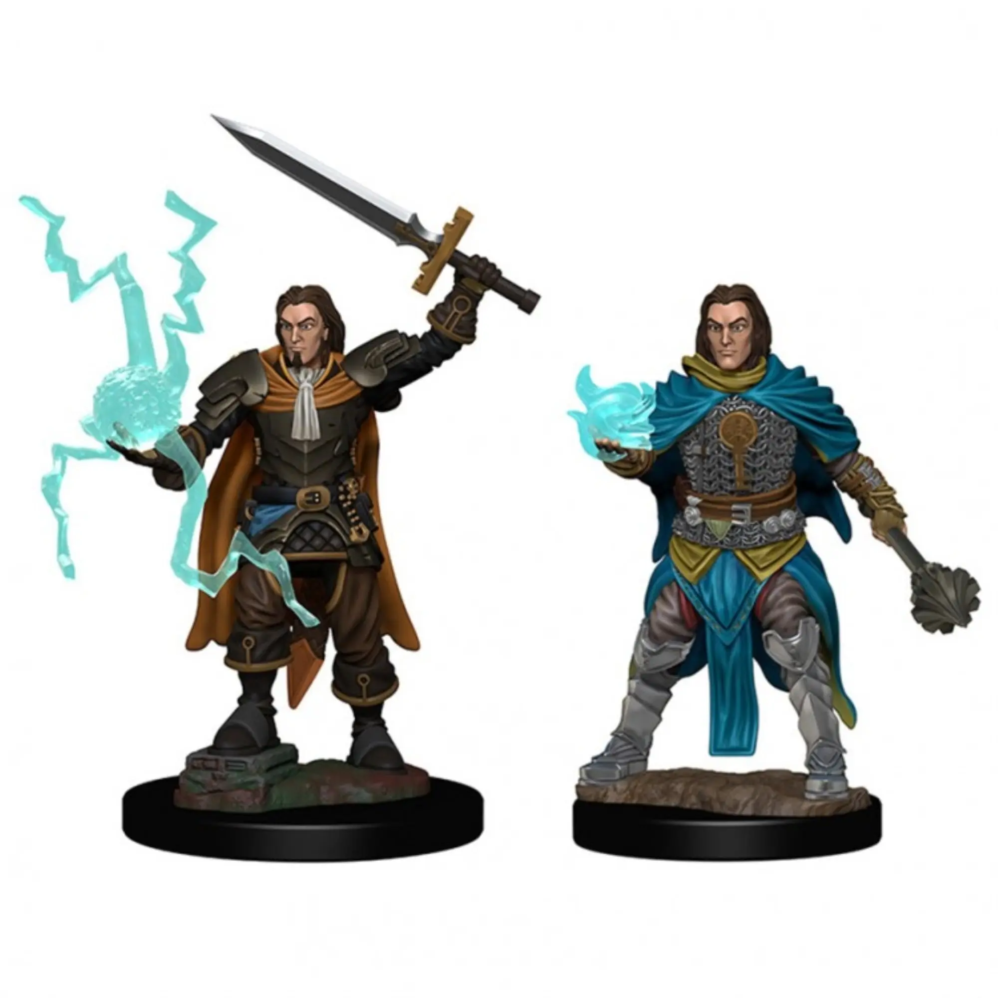 WizKids WZK72600 Pathfinder Deep Cuts Unpainted Plastic Fantasy Human Male Cleric W1 Collectible Miniature, Home Decor Statue, Miniatures