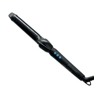 Bio Ionic Long Barrel Curling Iron Styler with Adjustable Comfort Settings