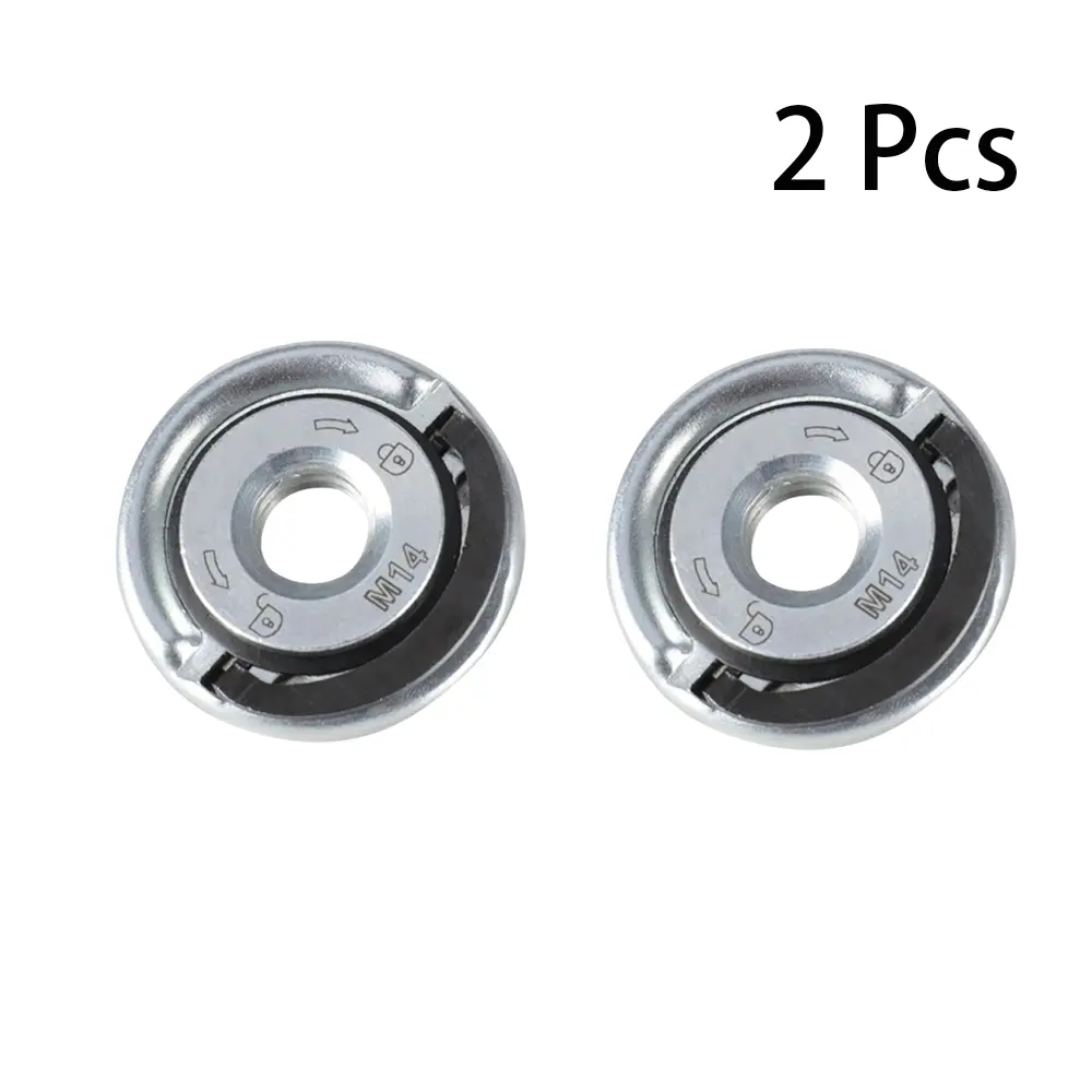 Angle Grinder Flange Nut, 5/8 Inch -11 Quick Clamp, Heavy Duty Metal Locking Nut for Blade Replacement/fixing, Cutting, Diameter 1.77 Inches, Angle Grinding Machine, Hardware Tool