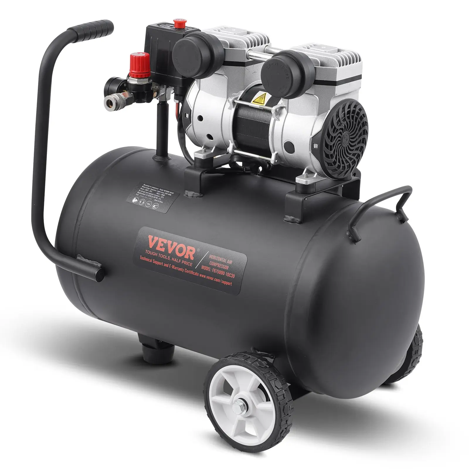 【Summerfinds】VEVOR Air Compressor Compact Portable Oil Free Compressor 8 Gallon 90 PSI