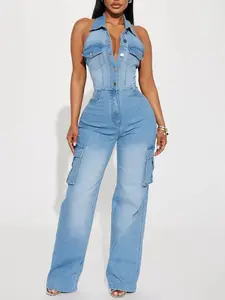 Madelaine Denim Jumpsuit - Denim