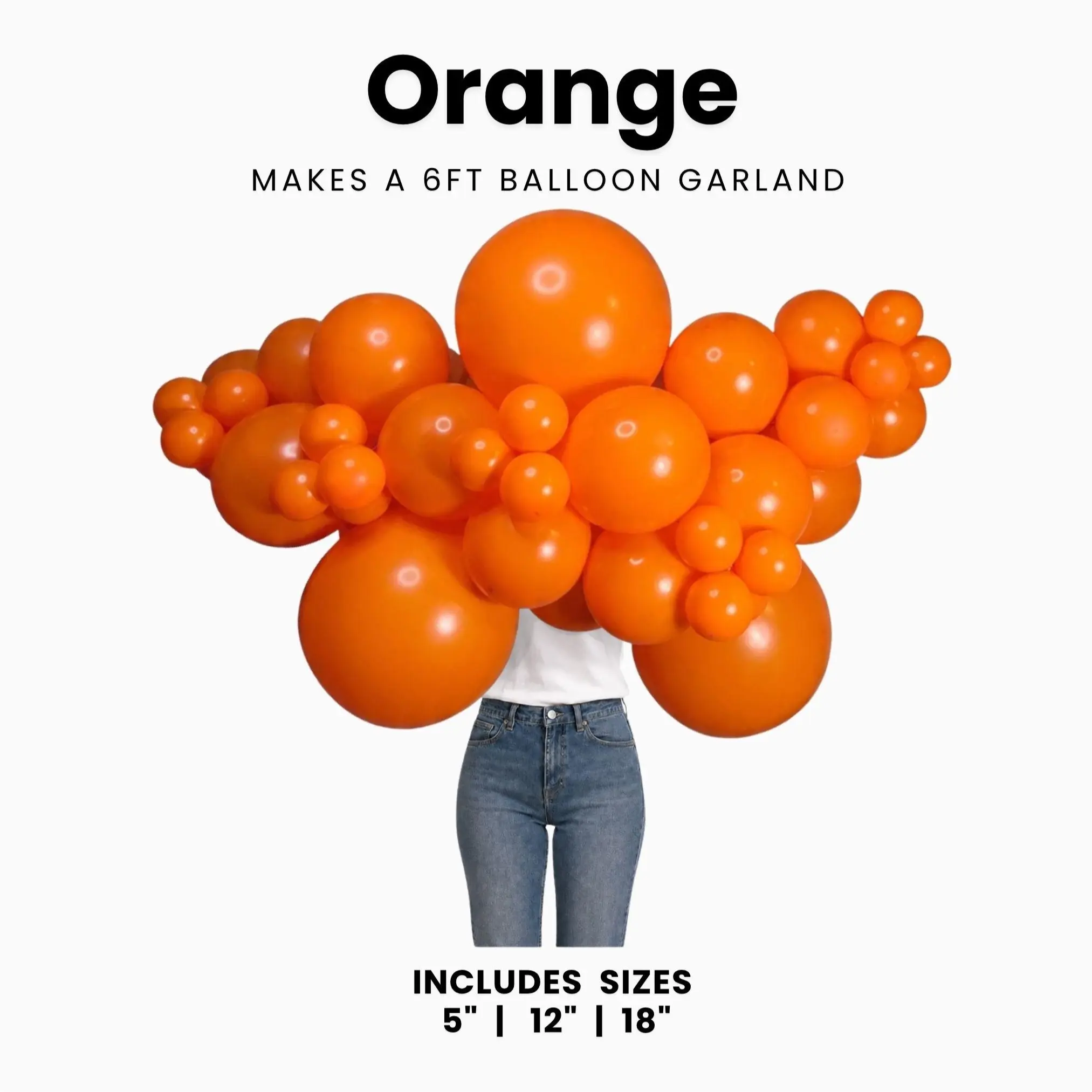 Orange Balloon Pack with Optional Add-Ons Orange Balloon Pack with Optional Add-Ons