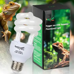 13W 5.0 UVA UVB Reptile Light Bulb UVB Lamp for Turtle Frog Snake Chameleon Ball Python Iguana Tank