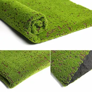 DIY Artificial Moss Mat Fake Grass Rug 3.28x3.28 ft Eco-Friendly Synthetic Turf for Wedding Home Backyard Balcony Pet Shopwindow Wall Indoor Outdoor Decor