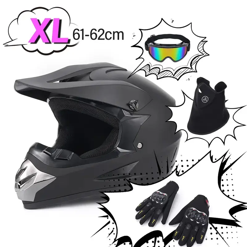Unbranded Motocross Goggles – 100% UV400 Protection – Multicolor Reflective – Unisex Adults