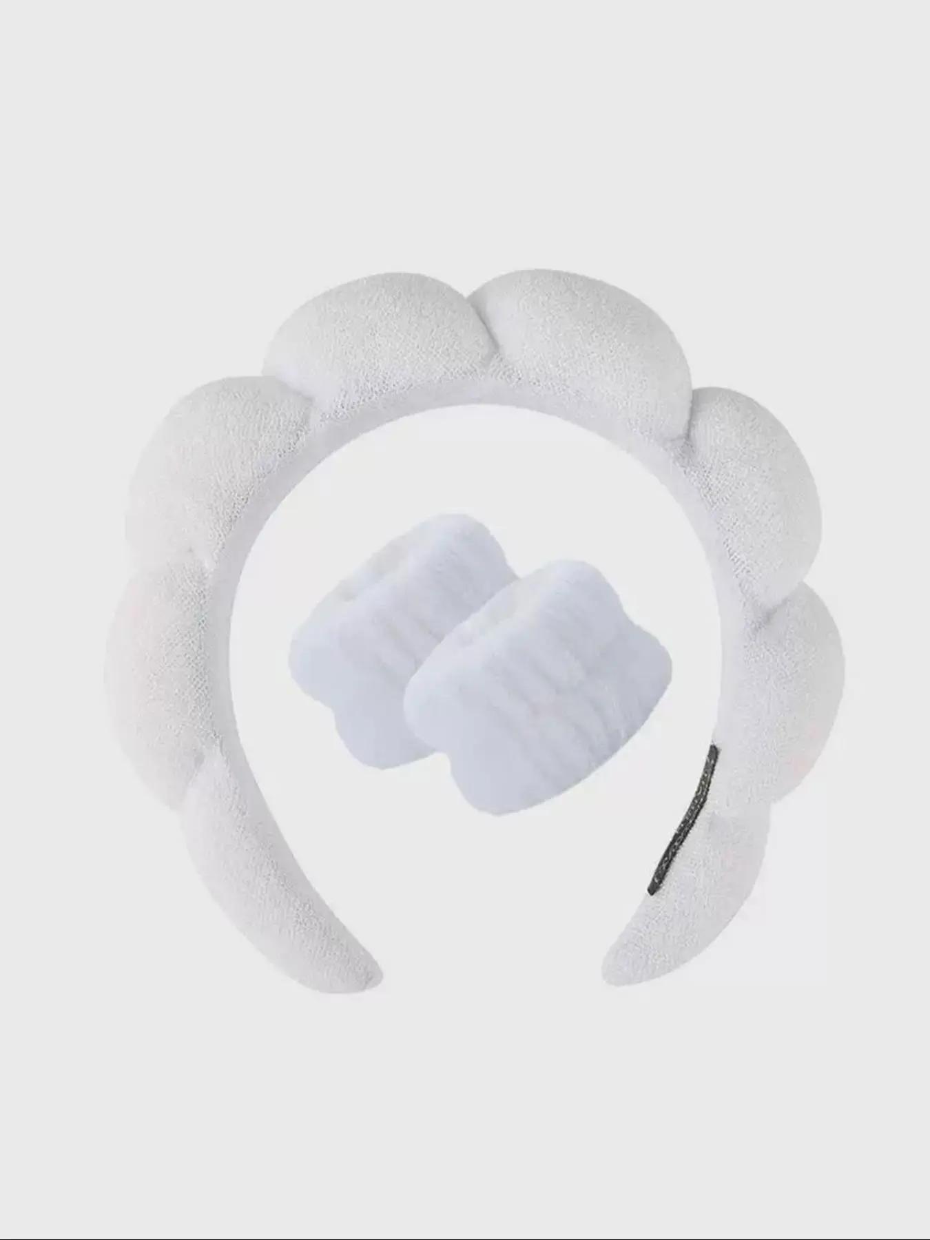 Cloud Shaped Headband & Wristband Set, Cute Hair Accessories Set for Women & Girls, Minimalist Headwear Suitable for Thick Hair, Hairbands
