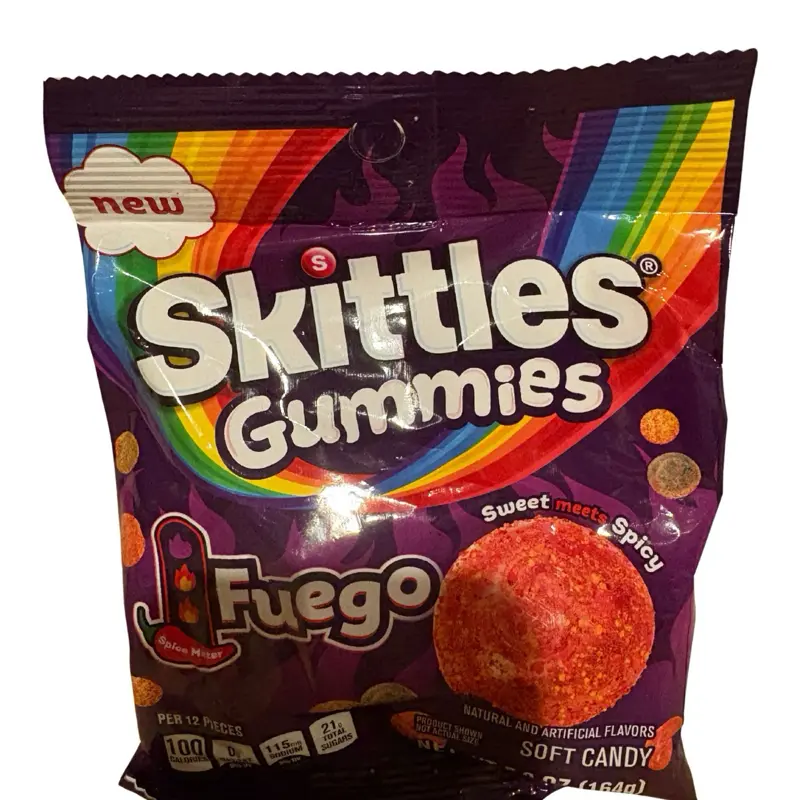 NEW Skittles Gummies Fuego Sweet Meets Spicy Soft Candy 5.79 oz