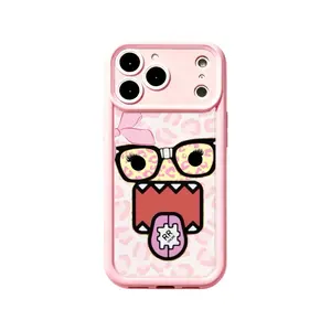 Y2K Pink Leopard Monster Phone Case Kawaii Cool Aesthetic Design Compatible for iPhone 17 16 15 14 13 12 11 and for Samsung S21-S25 Ideal Gift for Trendy Girls