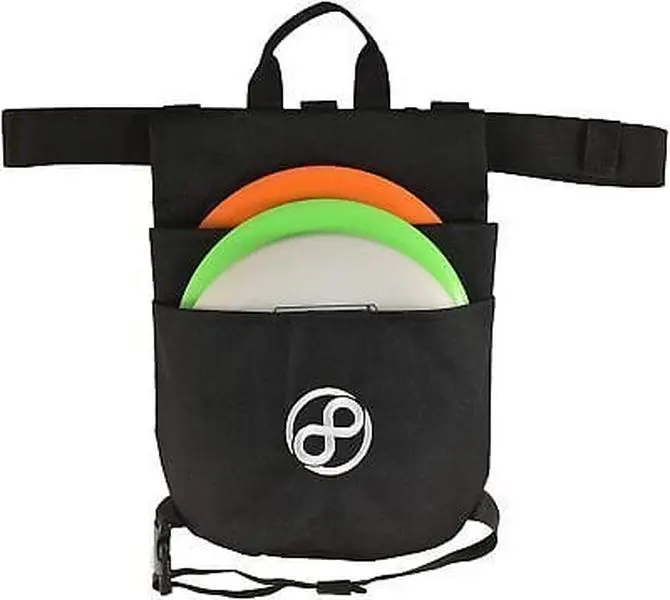 Divergent Discs Golf Holster - Solid Pouch-Style Golf Accessory with Adjustable Waist & Leg Straps, Holds up to 3 Discs for Casual Rounds