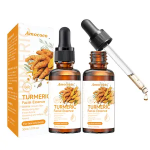 Turmeric Facial Essence 30ml - Balance Uneven Skin, Moisturizing, Fresh Aroma, Smoothing & Softens, Natural for Face & Body - Serums, Skincare