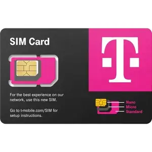 T-Mobile Sim Card R15 5G 4G LTE Triple Cut Nano Micro Standard Ultimate TMO Starter Pack with Manufacturer Warranty Compatible With iPhone Samsung Google Pixel