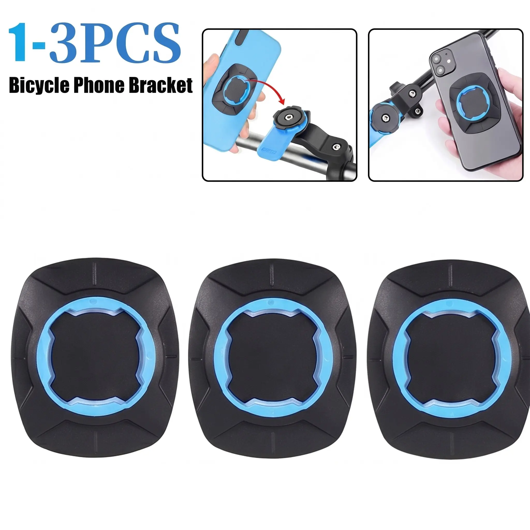 1Pcs-3PCS Motorcycle Bicycle Phone Bracket Patch Sticker GPS Computer Mount Phone Back Stickers Cycling Bracket Patch for MTB Universal Phone Holder Bike Phone Holder Phone Holder Design