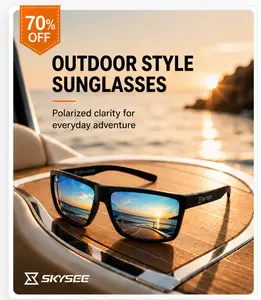 Skysee Polarized Sunglasses, Reduce Glare & See Clearer, UV Protection Lightweight Fishing Driving Cycling Outdoor Shades