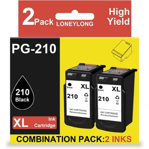 Remanufactured Ink Cartridge Replacement for Canon Black Color High Pages Use