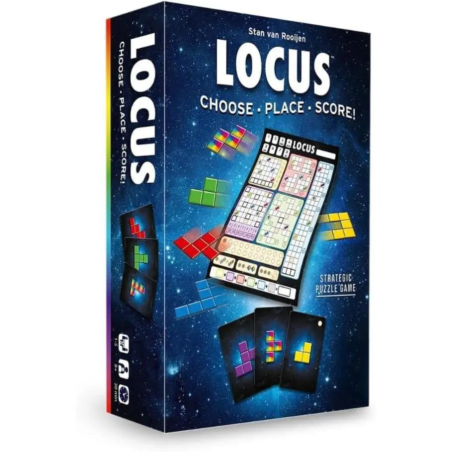 Wise Wizard Games Locus The Board Game - A Strategic Puzzle Game with with Tetris Shapes and Fun Thinky Play