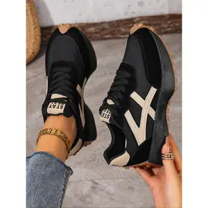 Women's Comfortable Laced Sports Shoes, Lightweight Multifunctional Casual Sneakers, Anti-Slip Rubber Sole, Perfect for Running, Hiking, Driving1123