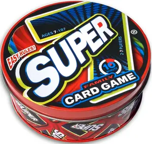 Super 7 Family Card Game - Ages 7-107, 2-7 Players, Thick Premium Cards, TIN Container, Perfect for Parties, Holidays, Kids, Adults, Grandparents & Grandkids