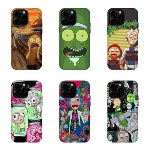 Rick and Morty Crazy Universe Phone Cases – Vibrant Art Print Shockproof Covers for iPhone Fans 16 15 14 13 12 11 17Pro Max,for Samsung S25 S24 S23 S22 Ultra,Gifts For Fans Men Women, Phone Accessories