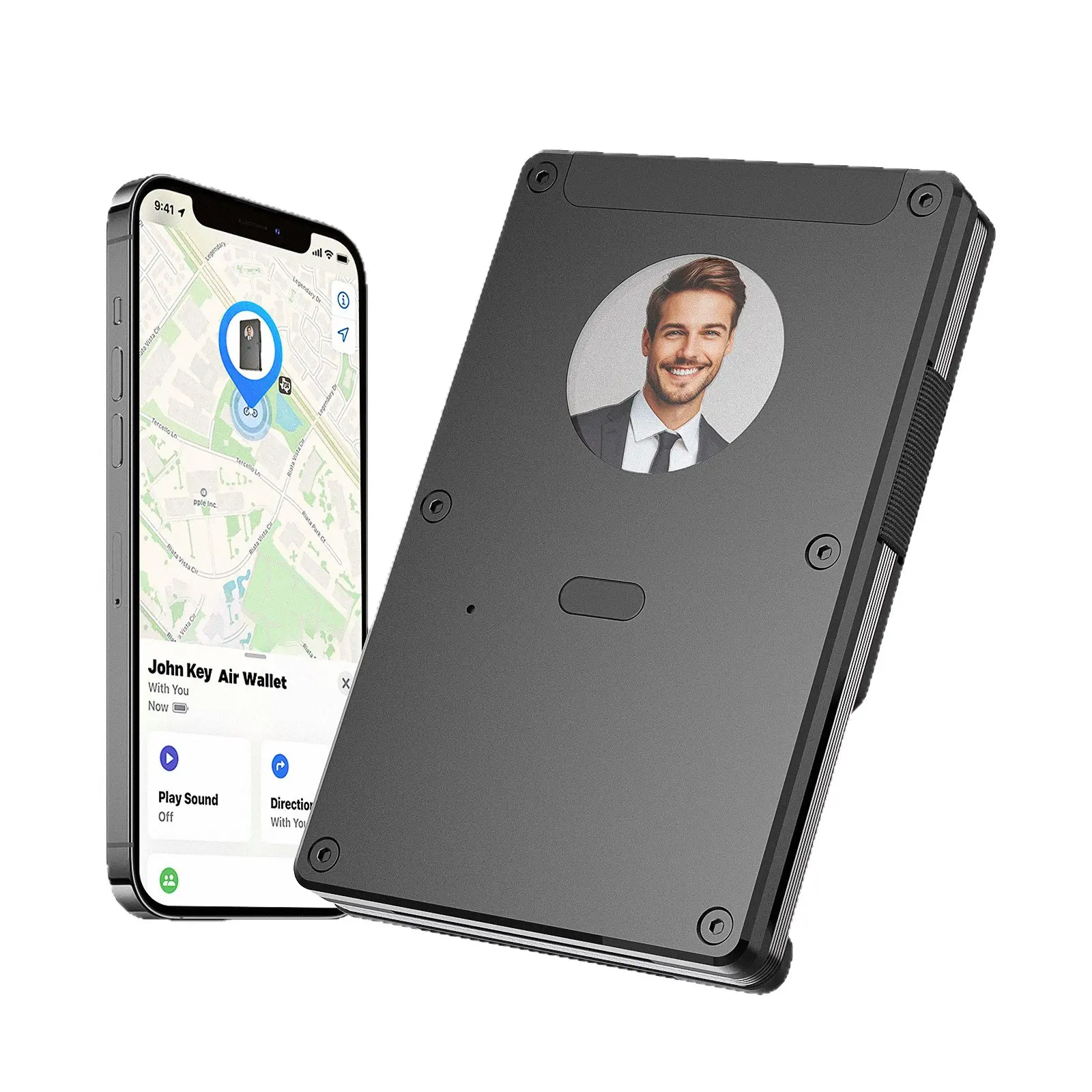 2026 New Arrival DIY E-Ink Screen Air Card pack Minimalist Smart Wallet, Ultra-thin RFID Credit Card Holder for Men and Women Gift for Husband Wife Daughter Father Son Boyfriend