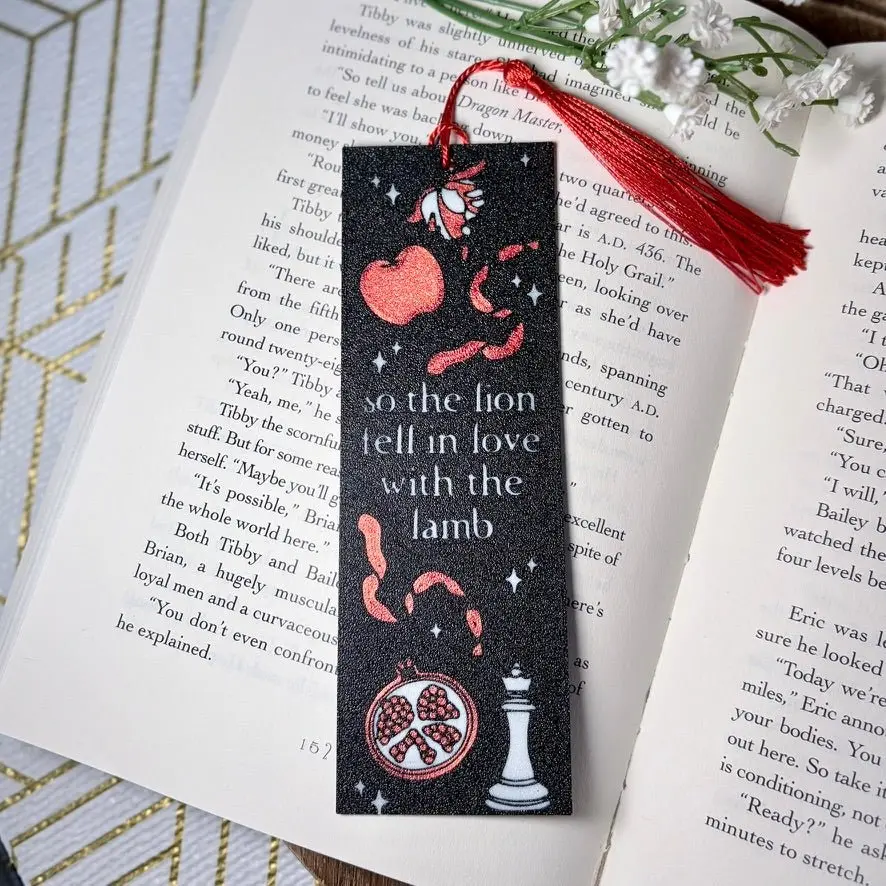 3d Printed so the lion fell in love with the lamb Bookmark