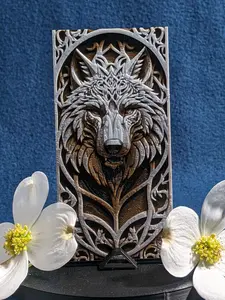 3D Werewolf Head Bookmark