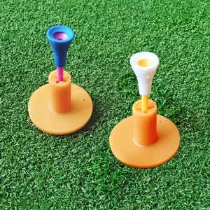 High-Quality Golf Ball Launch Pad and Tee Set, Portable Stable Golf Ball Holder, Golf Training Accessories, 1 Launch Pad + 1 Tee