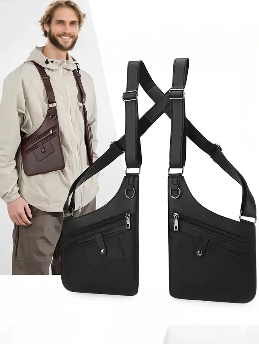 larger- sized Adjustable underarm backpack, anti-theft hidden storage space, tactical waterproof outdoor backpack, backpack for outdoor activities, sports, fitness and travel, father's fashionable gift for festivals and parties Versatile Shoulder Bag