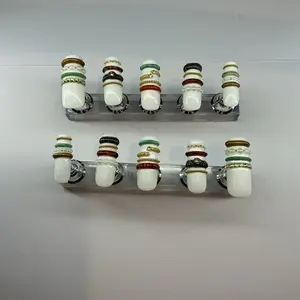 Wilder Tip Bangle Stack Press-On Nails | 3D Luxury Gold & Pearl Design