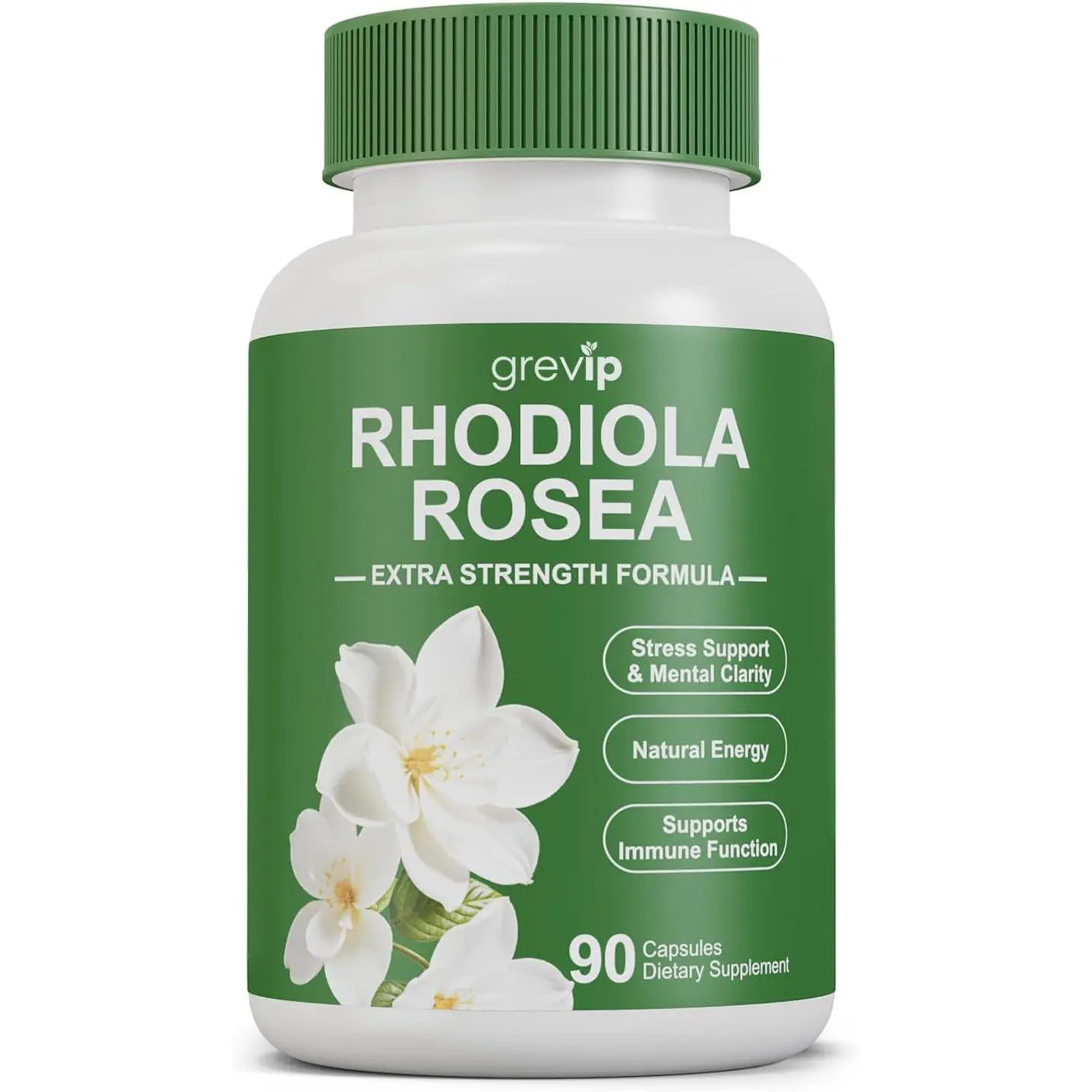 Rhodiola Rosea Supplement Golden Root Rhodiola Rosea Organic for Daily Stress Support, Clean Energy, Mental Focus, Mood Balance Vegetarian – 90 Capsules