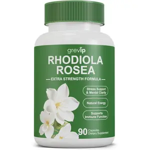 Rhodiola Rosea Supplement Golden Root Rhodiola Rosea Organic for Daily Stress Support, Clean Energy, Mental Focus, Mood Balance Vegetarian – 90 Capsules
