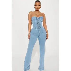 Play It Your Way Denim Jumpsuit - Light Wash