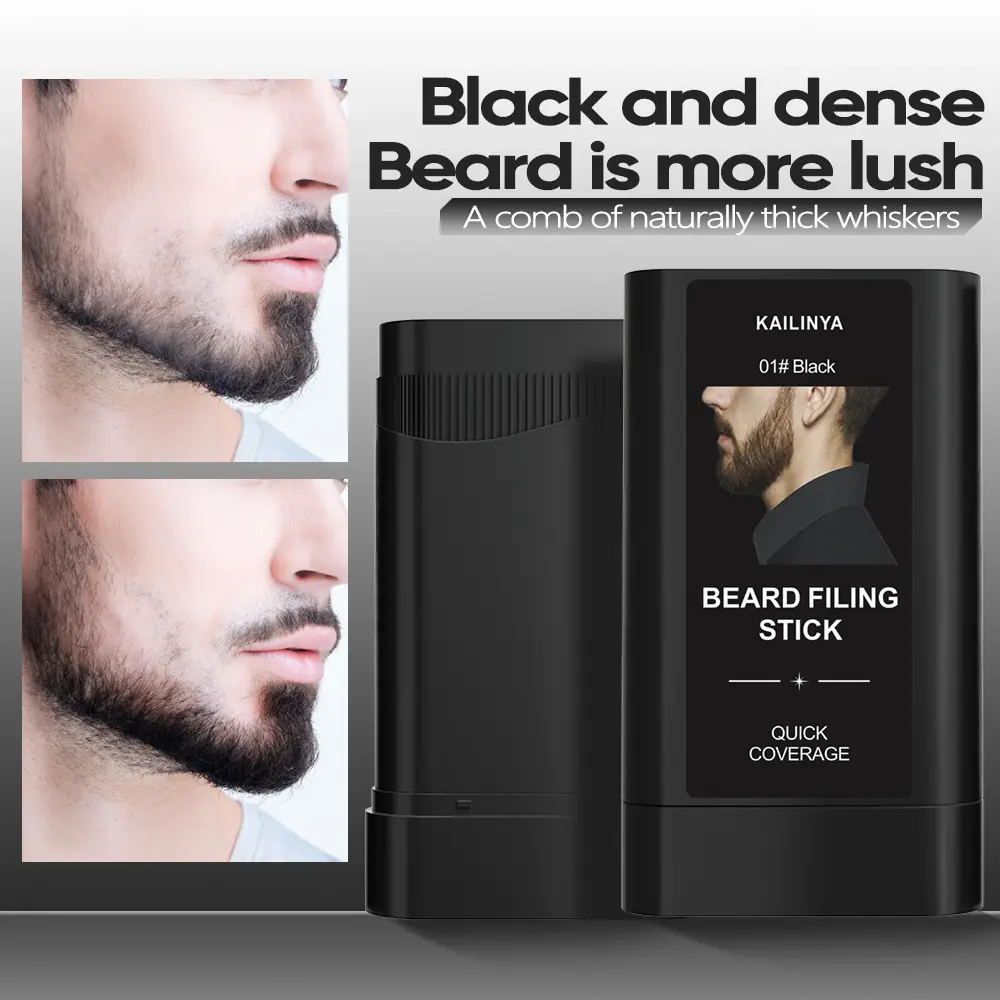 Men's Beard Dye Stick with Concealer - Fast Color Touch-Up, Mess-Free, Easy to Apply Moisturizing Liquid & Extra Strength Neuropathy Relief Cream