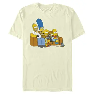 Men's The Simpsons Classic Family Couch T-Shirt