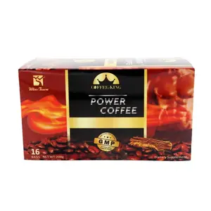 Wins Town Mens Power Coffee - 16 Packets Natural Herbal Supplement for Active Men