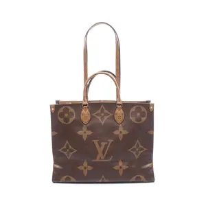 Pre-owned Louis Vuitton Canvas Tote Bags OnTheGo GM Monogram Giant Reverse Coated Tote Bag
