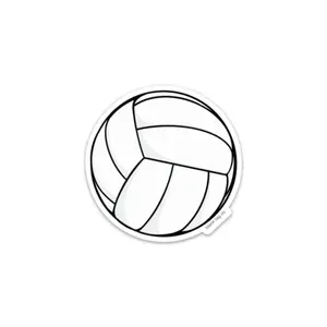 Blank Tag Co.® Volleyball Waterproof Sticker